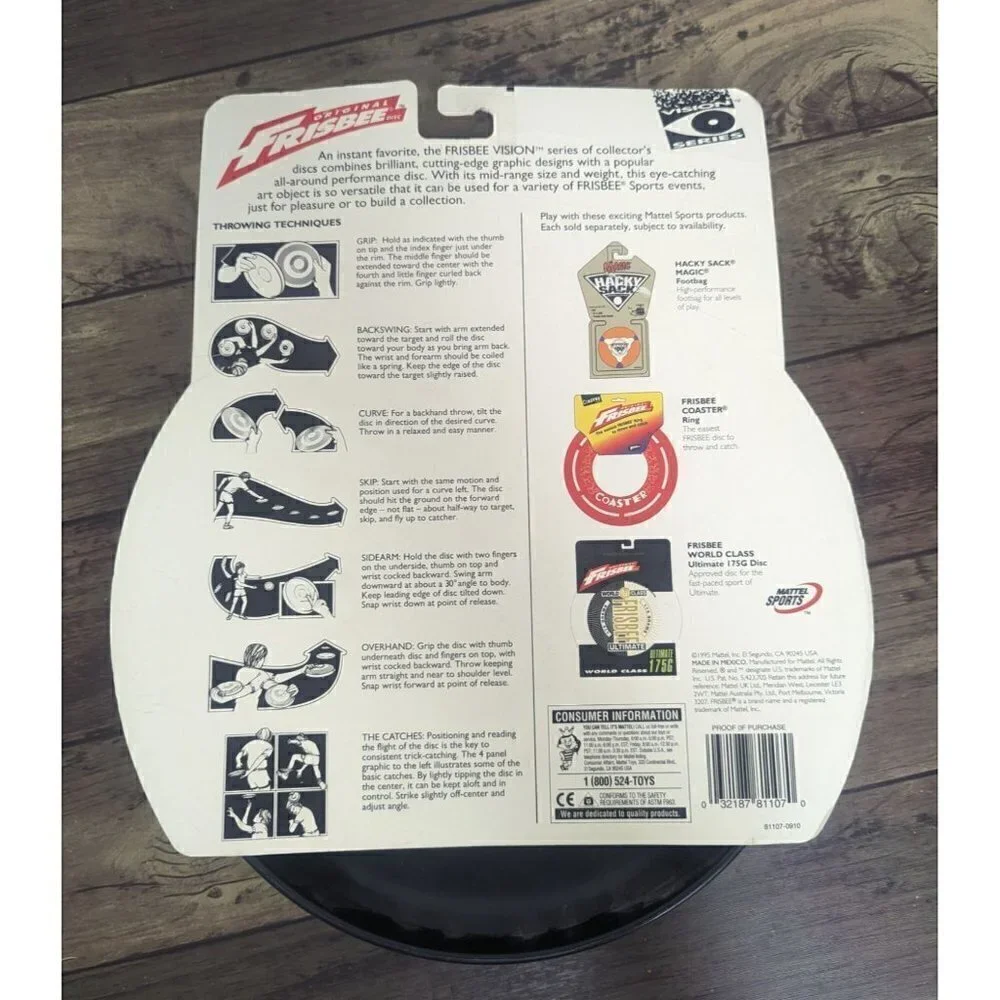 Hot Wheels Frisbee Disc 1995 by WHAM-O Mattel Vision Series Vintage NEW